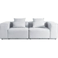 HOME DELUXE - Sofá modular VERONA Color: gris claro, versión: S