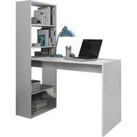 BUREAU AVEC ETAGERES INDRA - Blanc