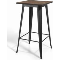 Table haute en métal et bois, Meet