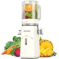 Extracteur de Jus de Fruits et Légumes avec Goulotte d'Alimentation de 120mm - Capacité de 1,5 L - 99.6%Pureté du Jus Élevée -Blanc