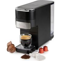 Macchina per espresso 4 in 1 DOMO DO748K 1525 W Nero opaco compatibile Nespresso Dolce Gusto ESE caffè macinato