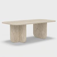 Rechteckiger Couchtisch aus Melamin 120x60 Becaj - Beige