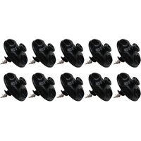 Lot de 10 Fixations déco vis Placo Noir - L'Attachante
