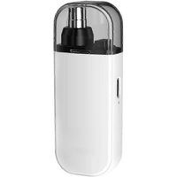 2-in-1-Nasenhaartrimmer, elektrisch, tragbar, wiederaufladbar, mit Staubschutz-White