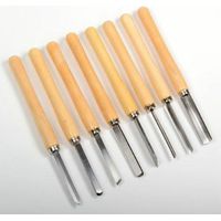 Proma jeu de 8 ciseaux à bois acier et bois naturel