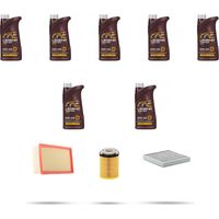 Kit tagliando 3 FILTRI e 7L OLIO compatibile con Mercedes Classe SLC (R172) 200 135kw Dal 2016
