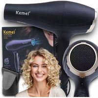 Sèche-cheveux à ionisation puissante KEMEI PRO, air froid