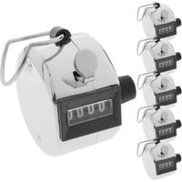 Compteur de flux de personnes manuel à 4 chiffres, compteur mécanique, débitmètre de personnes en métal, table de compteur de flux de passagers, 2 ensembles