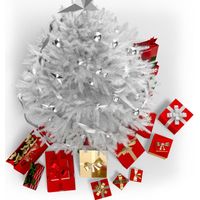 White christmas tree 150cm with 350 needles and stable stand