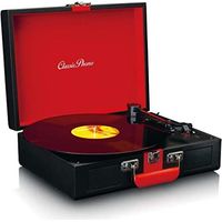 Lenco TT-110 Tocadiscos de tracción por correa Negro, Rojo Semiautomático
