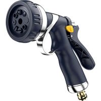 Garden Hose Spray Gun with Adjustable Htterns, Metal Hose Pipe Spray Gun Zinc Alloy High Pressure Spray Nozzle