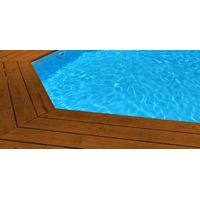 Liner 75/100 compatible Piscine Cristaline Hexa 310 x 94 bleu