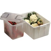 Cassa alimentare con coperchio modello "Food Box" 60 litri - Trasparente - Mobil Plastic