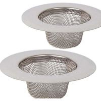 pair 2 filtri in acciaio inox, mini filtro per lavello, filtro di scarico per lavello in acciaio inox, filtro a rete, filtro per doccia, vasca o lavello della cucina