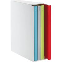Guzzini Kitchen Active Design Set 4 Taglieri con Raccoglitore Cooking Book, Multicolore, 4 unità