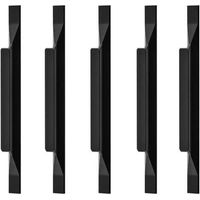 (10 Pieces) European Aluminum Alloy Handles for Kitchen Cabinets, Wardrobe Handles, Total Length 160mm, Hole Distance 9\