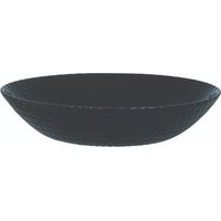 Piatto fondo Pampille Ø 20 cm in vetro opale nero