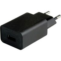 Value 19.99.1093 USB Ladegerät 12 W 1x USB-A Schwarz Innenbereich