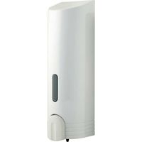 Euroshowers Single Tall Round Liquid Soap Shampoo Gel Dispenser Pump White