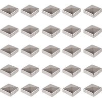 25x Pfostenkappe Edelstahl 121 mm Pyramide Abdeckkappe für Pfosten 12 x 12 cm