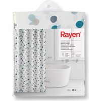 Rayen Rideau Élegant blanc polyester imperméable 180x200 cm