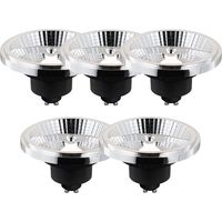 Set mit 5 smarten GU10 dimmbaren LED-Lampen AR111 10W 800 lm 2200 - 6500K