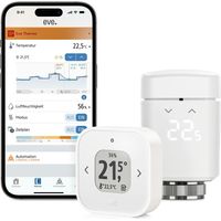 Eve Thermo –Comfort Set (Matter), incluso 1 Eve Thermo Control, compatibile con Apple Home, Matter/Thread, richiede Apple TV 4K (2ª gen./3ª gen. 128 GB)/HomePod (2ª gen.)/HomePod mini