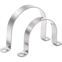 4 Collier De Serrage Tuyau Acier Inoxydable Ø80 Mm Fixation Robuste Pour Plomberie