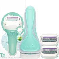 Compatible avec les recharges de rasoir pour femmes Schick Intuition Sensitive Skin à la vitamine E et à l'aloe vera, 1 paquet (2 unités)