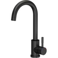 Grifo de lavabo Steiner Kate Negro Mate 320 mm alto