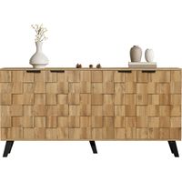 Sideboard mit 4 Türen, 160,5 x 35,5 x 78 cm - Wohnzimmer, Schlafzimmer und Esszimmer