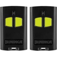Beninca – Télécommande 2 canaux pour motorisations – Fréquence 433.92 MHz – Compatible avec récepteurs rolling code – Pack de 2 télécommandes