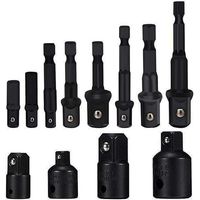 Socket Adaptor Converter Set Clé d'écrou de forets à queue hexagonale 8 pièces socket Extension Adaptateur Bit Set Lot de 4 Adaptateurs Réducteurs Pour Clés à Rochet/Clé à Douille