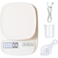Food Scales, Digital Kitchen Scale, Kitchen Scales with LCD display, High-Precision Digital Coffee and Gram Scale, Waterproof Electronic Weight Scale, 5.91x8.27x1.38 Inches for Meal Preparation