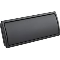 Pamar Klappgriff Juno, Möbelgriff Schubladengriff Türgriff, robust und langlebig, Zinkdruckguss schwarz matt, Breite 132 mm, Höhe 50 mm, exkl. Schrauben M4
