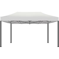 Kebon Tenda / Gazebo Per Giardino 3X4,5 Mt Impermeabile Tendone Pieghevole Per Fiere E Mercati Colore Bianco