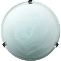 Duna Deckenleuchte 30 cm alabasterweiß mit Chromhaken
