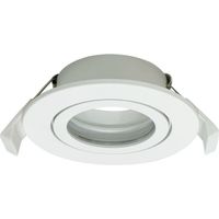 Spot Encastrable Rond Blanc IP65 – Fixe – GU10 ou MR16 – Ø50 mm