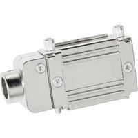 Boîtier adaptateur SUB-D 15 pôles Provertha 77152M plastique, métallisé 90 ° argent 1 pc(s) D14372