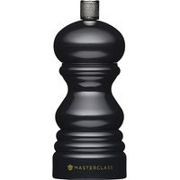 MasterClass Molinillo de Pimienta o Sal con Tapa Intercambiable, Plástico, Negro, 12 cm