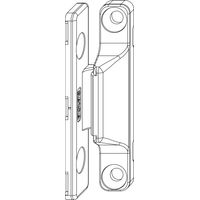 MACO Anpressverschluss, Flügel- und Rahmenteil PVC, silber (54783)