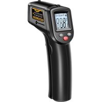 Jeffergarden Thermomètre Infrarouge,-50°C400°C (-58℉ to 752℉) Thermometre Laser Sans Contact avec Emissivité Réglable, Thermomètre pour Cuisine/Pizza/BBQ/Industrie (Pas pour L'homme)