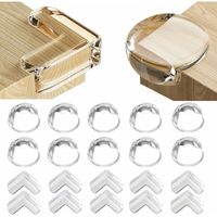 20 PCS Coin de Table Protection Bebe Protection Coin de Table bébé, Protege Coin de Table Bebe Protection Angle de Table avec Une Super Colle améliorée pour Tables et Coins de Meubles,de DEBUNS