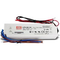Mean Well LPV-60-24 LED-Trafo Konstantspannung 60 W 0 - 2.5 A 24 V/DC nicht dimmbar, Überlastschutz