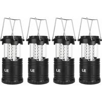 Portable D Camping Light, Waterproof Battery Operated D Lantern, Camping Lantern for DIY, Cave, Tent, Emergency Lighting, 4 Pack