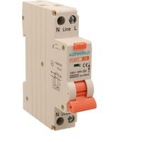RCBO Interruttore Magnetotermico Differenziale Tipo A Curva C 1P+N 1M 6000A 10mA Per Zone Umide AC 230V IP20 IEC61009-1 PL8HT, Corrente Disponibili 6A 10A 16A 20A 25A 32A (C6A)