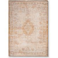 Medaillon-Design – Fading World Medaillon-Teppich – hergestellt in Belgien – mechanisches Jacquard-Flachgewebe – handgefertigt – natürlich rutschfest – 100 % Baumwolle – Lachs – 170 x 240 cm