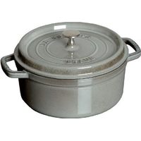 Staub Mini-Kokotte 10 cm rund, Gusseisen, Graphitgrau