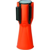 Dérouleur de sangle pour cônes - Longueur de sangle : 3 m - Largeur de la sangle : 50 mm - Coloris de sangle : rouge et blanche - TALIAPLAST