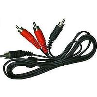 Connexion RCA fiche/fiche stéréo 0,5 m
